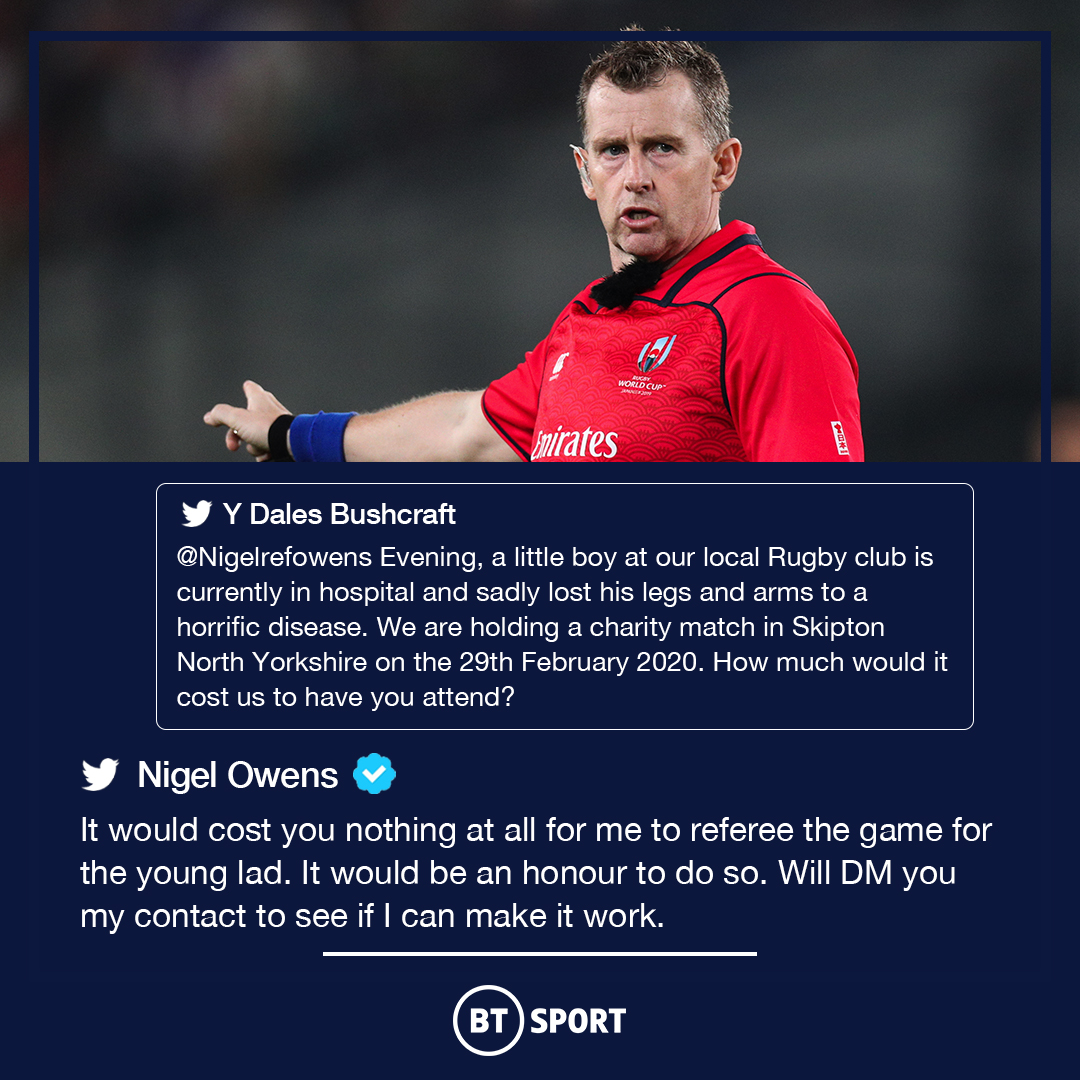 Absolutely class from <a href="/Nigelrefowens/">Nigel Owens MBE</a> 👏💙