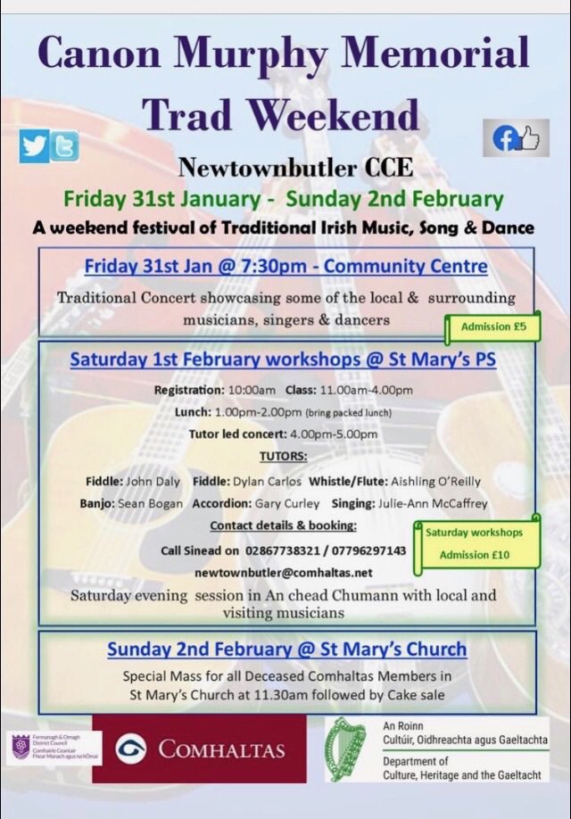 NTBCCE's tweet image. Canon Murphy Memorial Trad Weekend