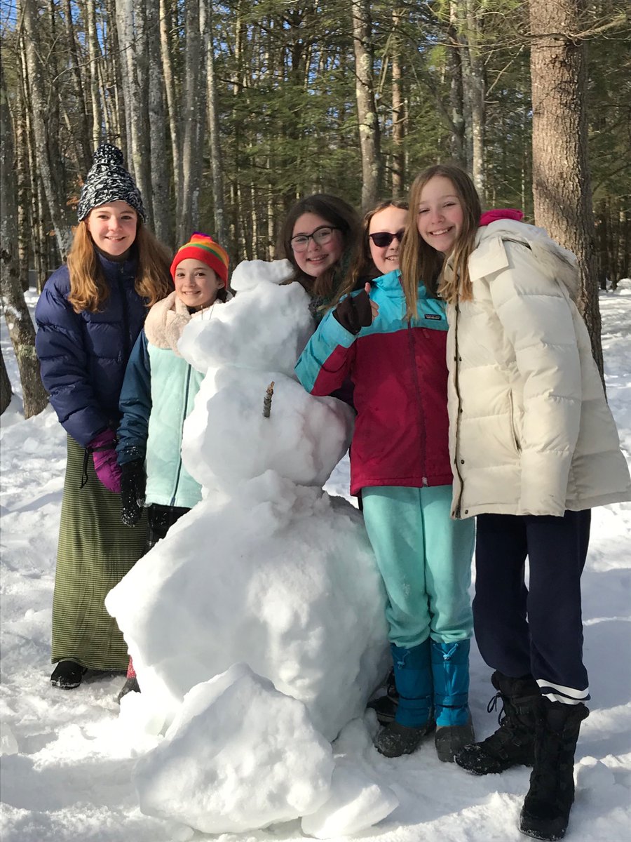 HMSgrade6's tweet photo. Playground engineering success. They got the snowman to stand! https://t.co/U59YRnH6WG