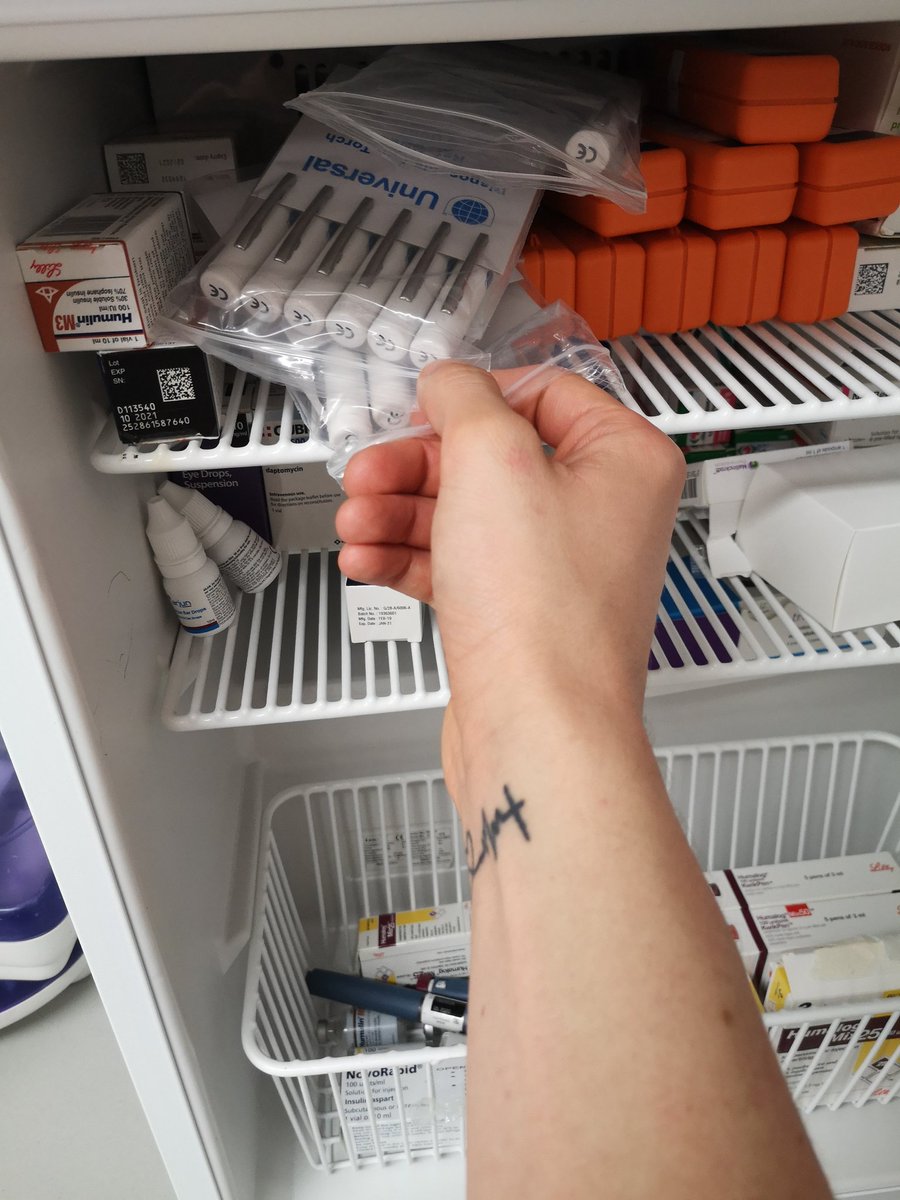 WeStudentNurse's tweet photo. #WeWonder? Does putting pen torches in a fridge help preserve the quality of the battery. #WeStNs #WeStNsBookChallenge20 #studentnurse #caringprofessional https://t.co/fjE8IBuJ0s