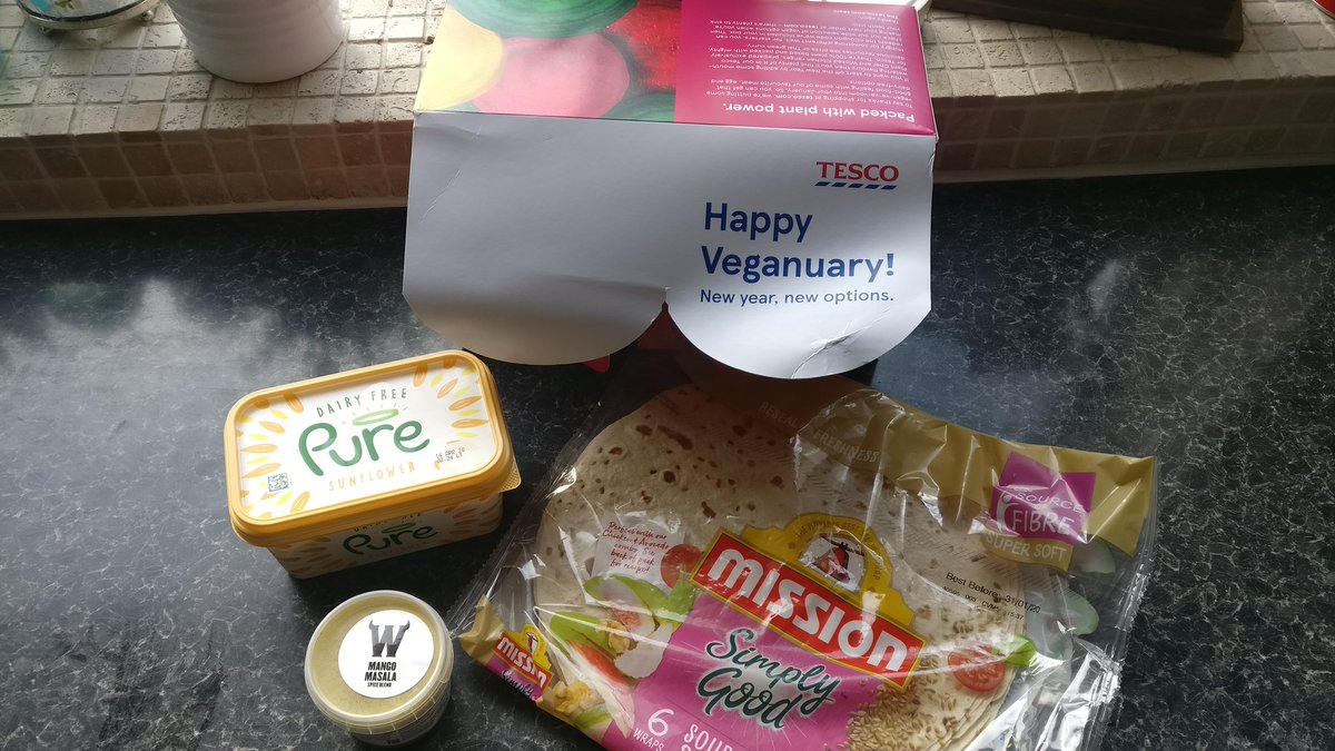 Superchimpyboy's tweet photo. Thank you @Tesco for our free #Veganuary box. Very much appreciated. 😃 #everylittlehelps https://t.co/VEsOVYIZMz