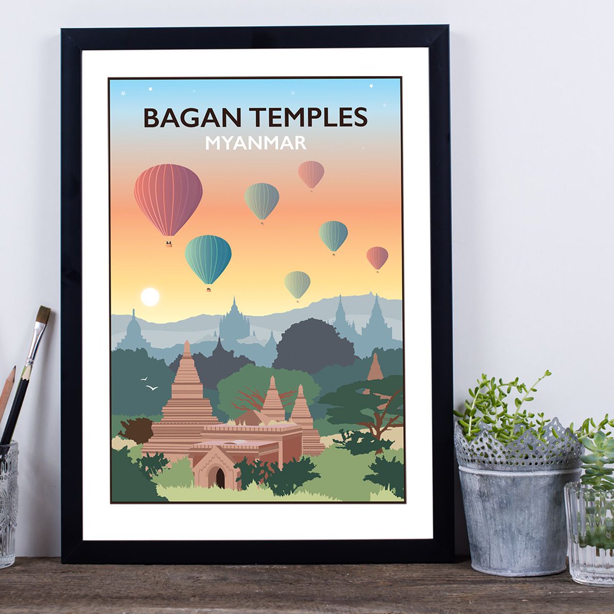TabithaMaryUK's tweet photo. Bagan Temples, Myanmar Print
Capturing the iconic hot air balloons over the Bagan Temples of Myanmar, formally Burma.
Available framed or unframed from £15.
https://t.co/j5uRB6wm6w
#BaganTemples #Myanmar #Burma #travelposter #travelprint #railwayposter #landmark #memento #gift https://t.co/eaJvSfJxpP