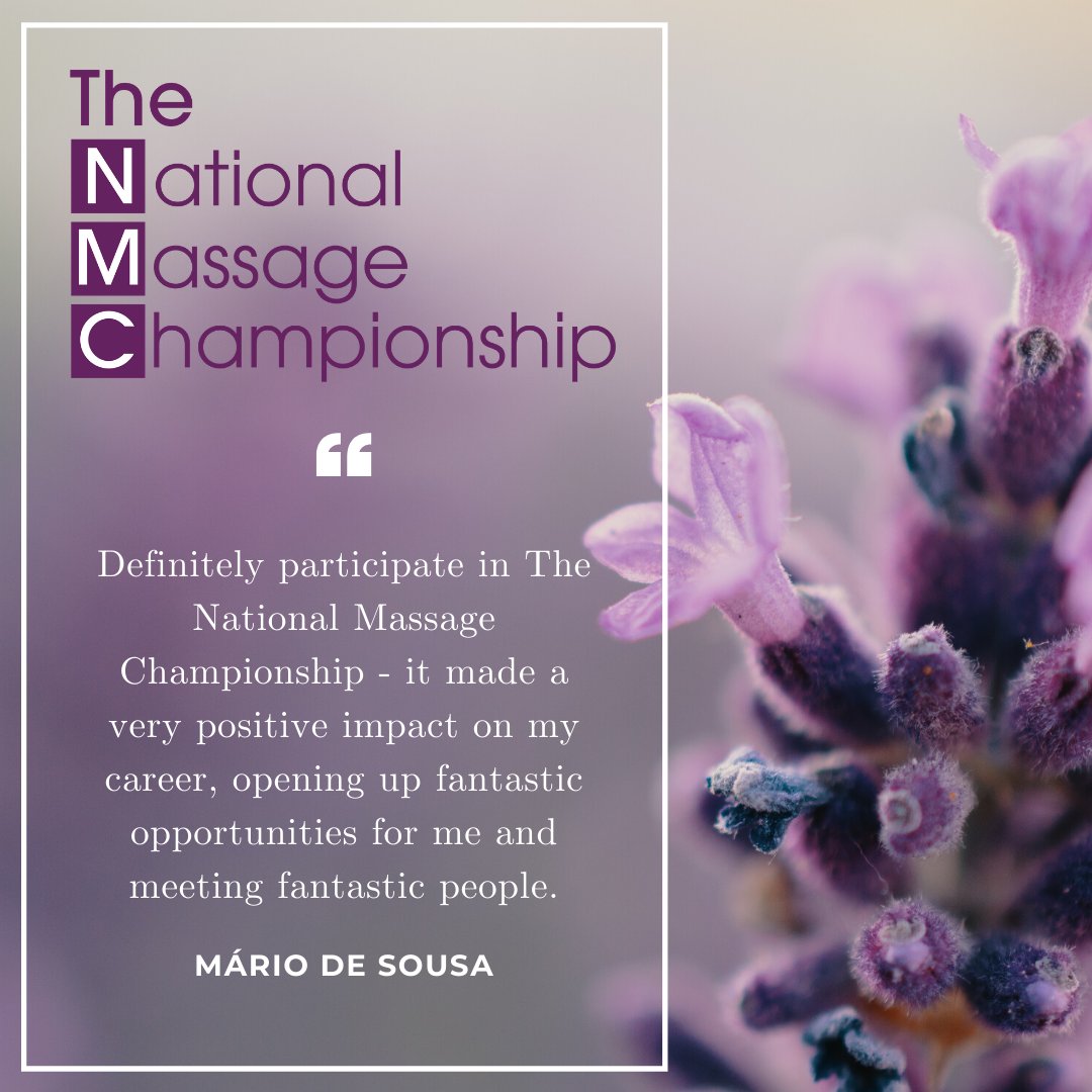 salon_beautyuk's tweet photo. "Definitely participate in The National Massage Championship - it made a very positive impact in my career opening up fantastic opportunities for me and meeting fantastic people." Mário De Sousa, Overall winner of The NMC 2018 #thenmc #thenationalmassagechampionship #massage https://t.co/JPG0CexzZJ