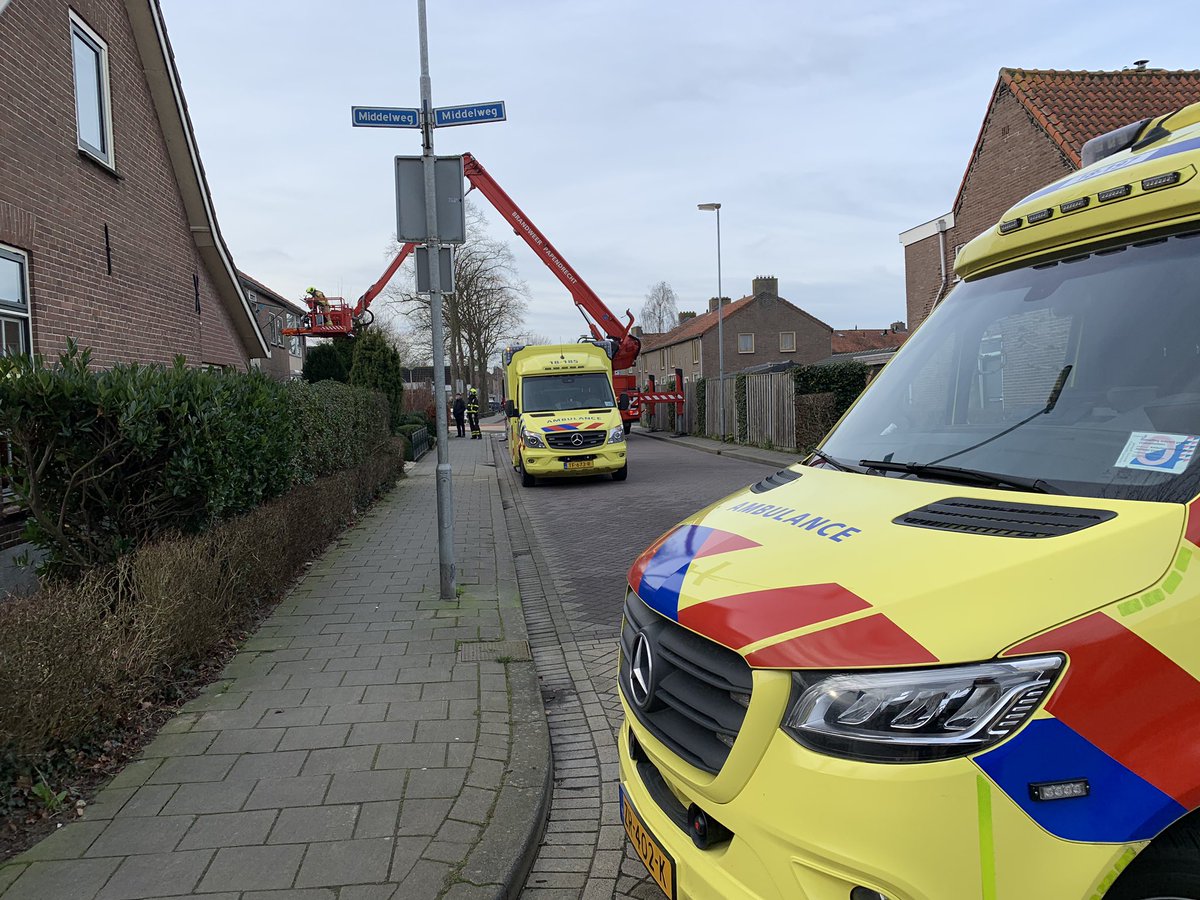 Melding brandweer Klipperstraat Nieuw-Lekkerland