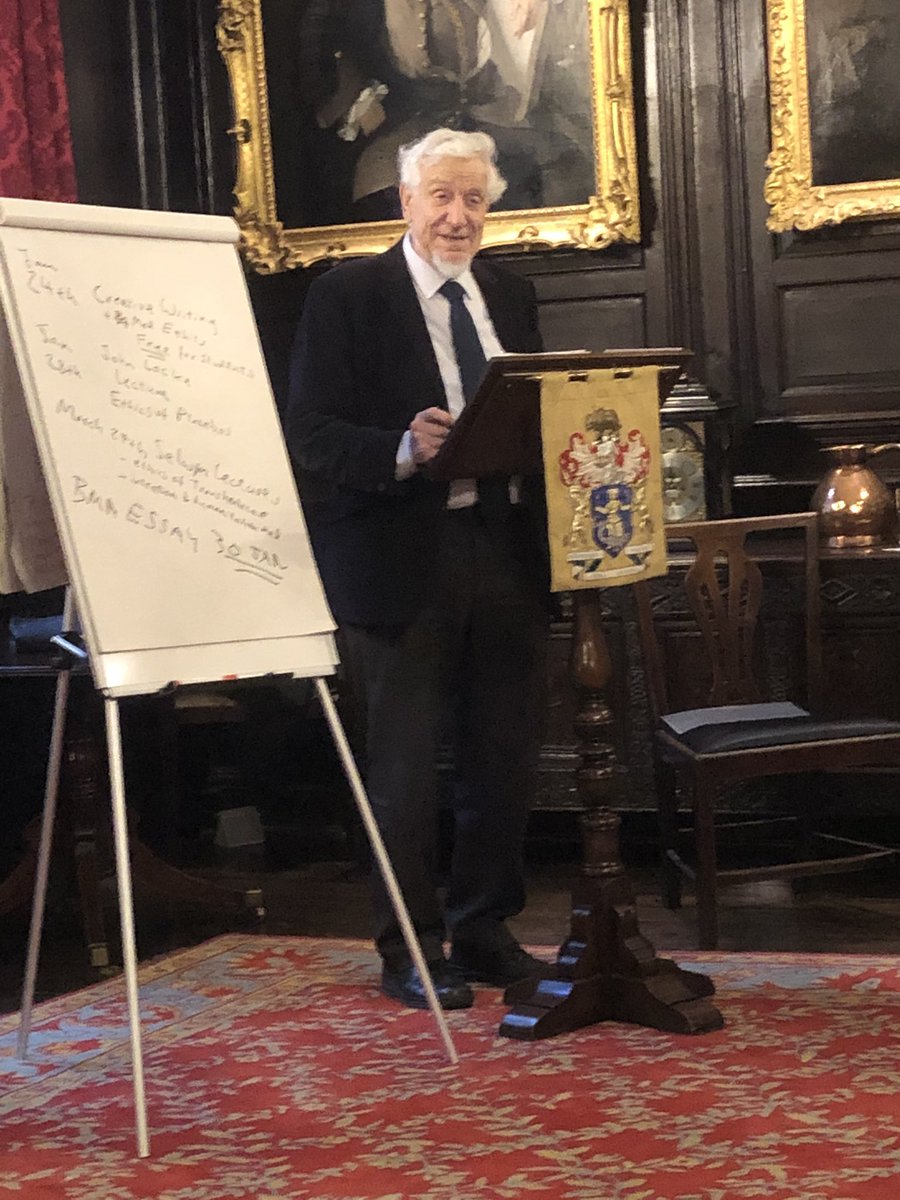 gentlemedic's tweet photo. Prof Raanan Gillon new president of @bma gives session on #4principles of #bioethics @ApothecariesLDN @FacultyHP course in medical philosophy this morning - registrations for 20-21 course open soon https://t.co/VGknCksihr