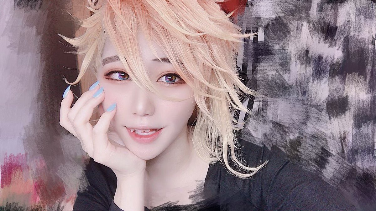 ⚠️衣装着てません、メイクとウィッグのみです、内カメラのため反転し