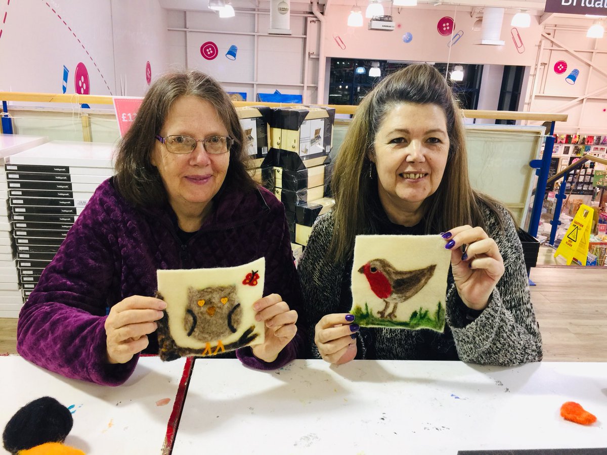 Learn needle felting at Hobbycraft Reading @Hobbycraft_RDG Spaces available on Sunday 12 Jan 10:30-12:30 at #rdguk #needlefelting #bracknell #maidenhead #whatsoninreading #thingstodoinreading #crafts