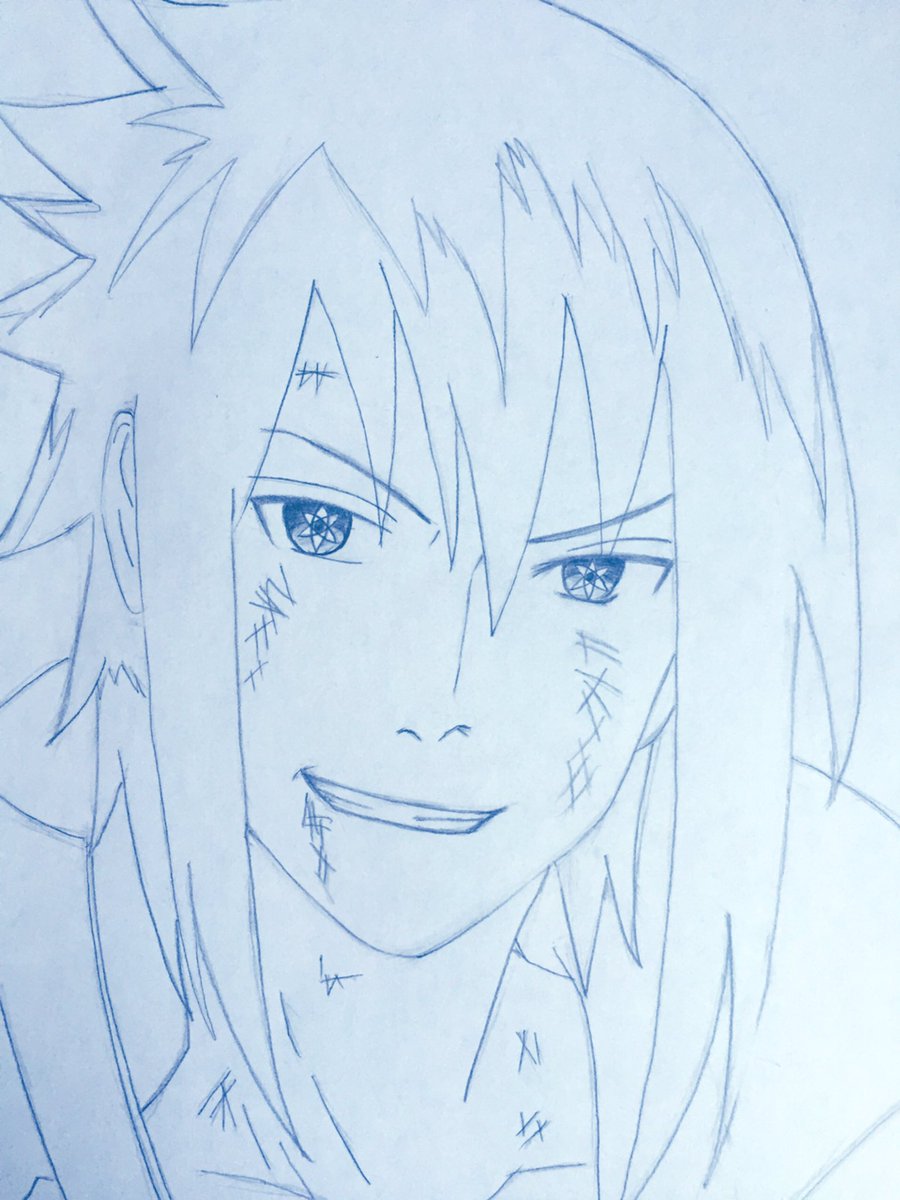 鳴上はる Naruto うちはサスケ 線を整えただけになります Naruto うちはサスケ イラスト練習 イラスト 絵師さんと繋がりたい イラスト好きな人と繋がりたい