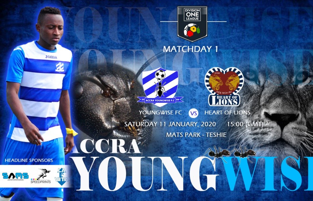 youngwisefc's tweet photo. It's our first game of the season and a massive 3 points up for grabs.
The team is charged and poised for action as we face Heart of Lions at MATS Park in Teshie.
Let's come on board and support the team to victory.
πππ
#Bringbackthelove
#YoungWiseFc https://t.co/QMPxUmLMZU