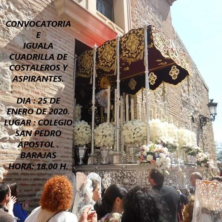 costerodefrente's tweet photo. IGUALÁ DEL PASO DE PALIO DE NUESTRA SEÑORA DE LA SOLEDAD DE BARAJAS (MADRID) 2020 @hermandad_de : https://t.co/WFDzInPTxK https://t.co/R8QElyy4Ti