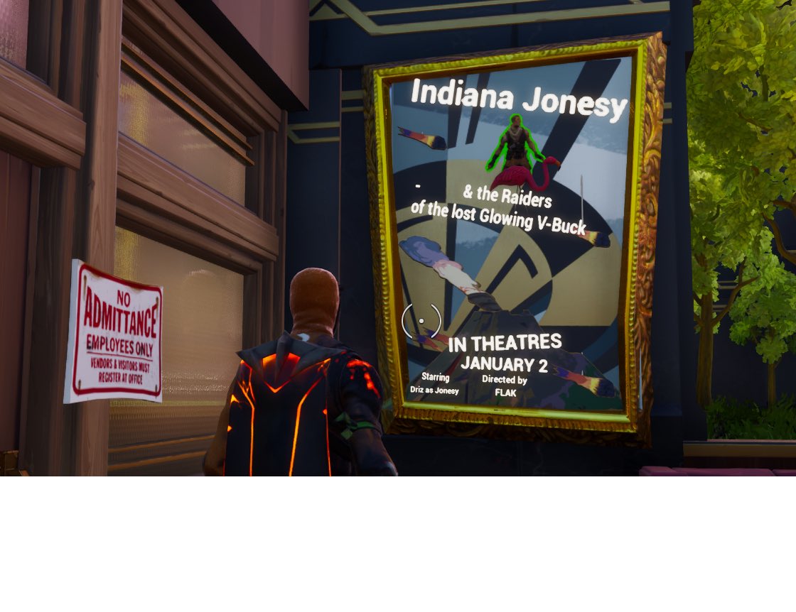 TheAweDam's tweet photo. Coming soon: Indiana Jonesy & the raiders of the lost Glowing V-buck
🎥 🎬 👱🏼♂️ ⛰ 🌐V 🔆
————————————
Starring @BuilderDriz as Jonesy
Directed by @Flak
#FortniteCreative #Fortnite #FortniteTrailers #FortniteMoviePoster #FortniteMovie https://t.co/O9YUl4hqfT