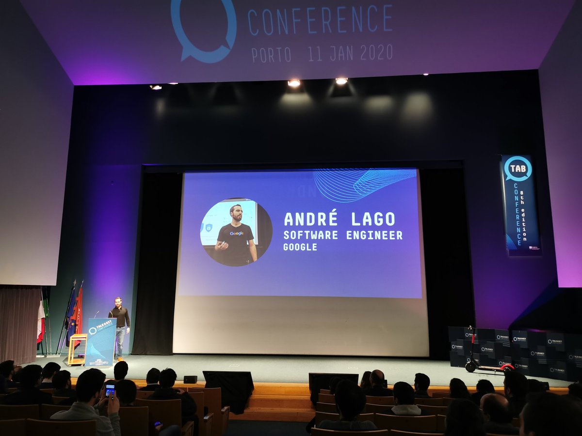rodrigolimasss's tweet photo. Talk a bit conference in Porto. 
Starting talking about Privacy at Google. 

#talk #talkabit #conference #porto https://t.co/OKjMfRxlnh
