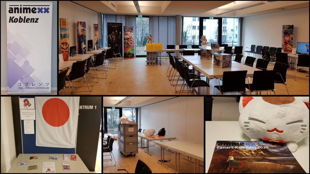 Soweit steht alles, ein paar Kleinigkeiten müssen noch aufgebaut werden. Ab 13 Uhr ist das  <a href="/Animexx_Koblenz/">AniKo</a> Treffen für euch bis 22 Uhr in der #RheinMoselHalle in #Koblenz geöffnet 😄
#Animexx #AnimexxEvent