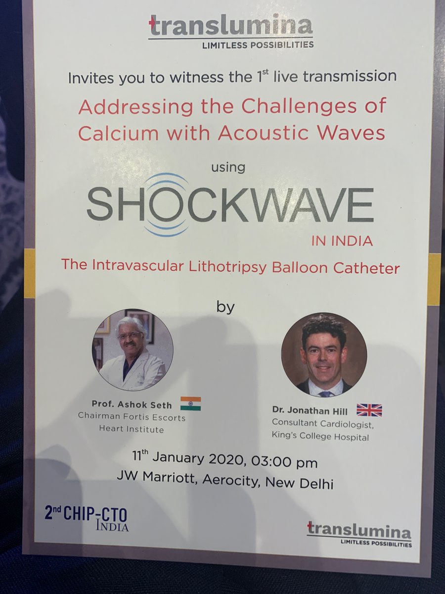 ShockWave Coronary Lithotripsy has heralded a new era in tackling calcium. Extremely easy and Safe to Use. It would truly be a game changer for ICs. @radcliffeCARDIO @RajTayalMD @SanjogKalra