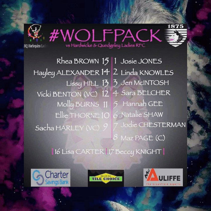 WolvesLadies's tweet image. Here&apos;s you&apos;re #wolfpack for our first game of 2020. Tomorrow we travel down to Hardwicke &amp;amp; Quedgley and we can&apos;t wait. @WolvesRUFC @TileChoice @Charter_SB @McAuliffeGroup