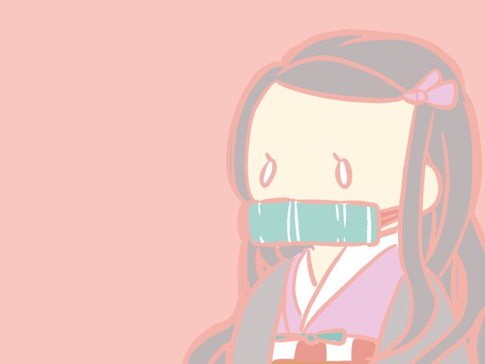 アカツキさんがTwitterに投稿した竈門禰豆子(鬼滅の刃)のイラスト。