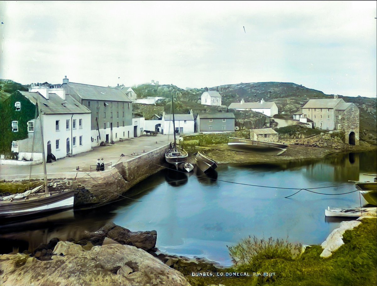 karenievers's tweet photo. Original b&w images from the R. Welch collection (NMNI). #Bunbeg #Clady #Donegal https://t.co/PifyicioVR