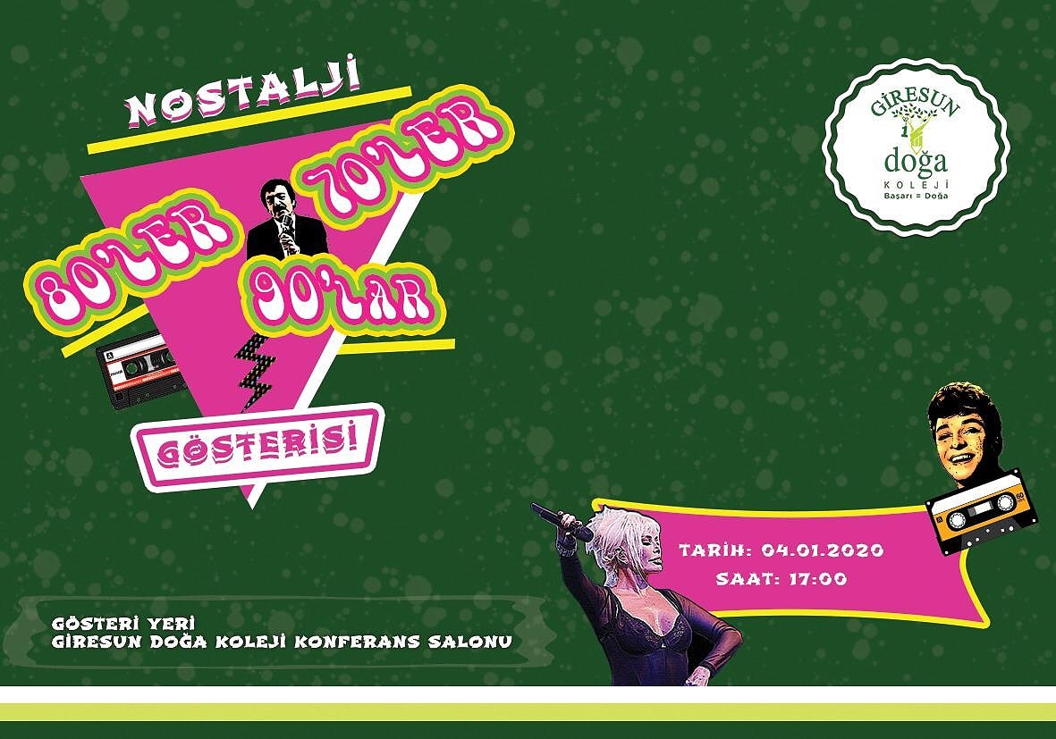 BEKLİYORUZ🙂
Öğrencilerimiz tarafından hazırlanan muhteşem “Nostalji Gecesi” Okulumuzun Konferans Salonunda 4 Ocak Cumartesi günü, saat 17:00’da gerçekleşecek bu eğlenceli şova tüm velilerimiz davetlidir, katılımınızdan büyük mutluluk duyacağız.😊🙏🏡