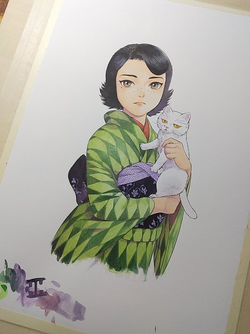 「上半身 白い猫」のTwitter画像/イラスト(古い順)