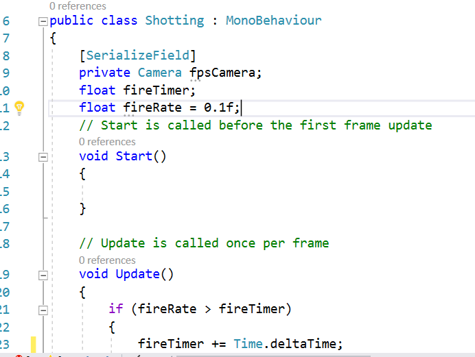 RahmaniFareshta's tweet photo. Today in #Unity Class we learn about #RPC(Remote Procedure Call) and also we use new Script #Shooting to how to Player shoot and #TakingDamage method.
@CodeToInspire 
#Afghangirlscode
#Unity
#gamedev
#gamedevelopment https://t.co/G3HIamJE5I