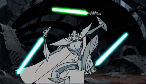 i can NOT get over how general grievous was made into an actual legitimate threat in the clone wars 2003 cartoon all because george lucas was like "idk what to do with this character so just do whatever i guess lol" and genndy tartakovsky was like "my city now"