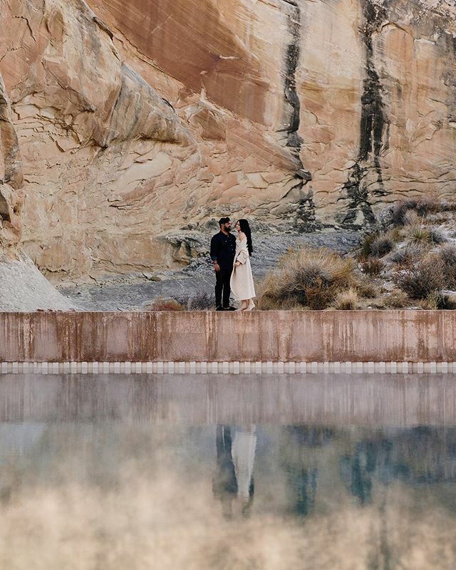 BethWellsPhoto's tweet photo. Yesterday with Sean and Alexis. It’s been a dream of mine to shoot at @amangiri and I can’t thank these two enough for bringing me out to photograph their engagement! Much more to come from this perfect day. https://t.co/gCM0JYwMtx