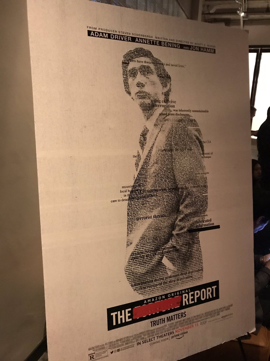 At a reception for a screening of The Report, hosted by Amazon and Annette Bening and Writer/Director Scott Alexander.