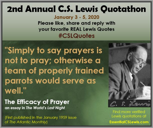 EssentialLewis's tweet photo. It's the 2nd Annual C.S. Lewis Quotathon - Day TWO! Join in by sharing your favorite Lewis quotes.
#CSLQuotes https://t.co/pClTUXG8kW