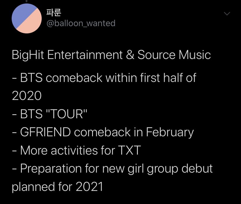 3.  @BTS_twt plans “revealed” for comeback... give me the album. i think the tour will be called tour of the soul. it should be at least. hire me  excited 4 things to come this year!!! 