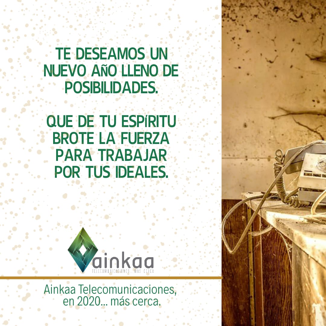 ainkaaco's tweet photo. En 2⃣0⃣2⃣0⃣estaremos más cerca para acompañarte a cumplir tus propósitos.
Nuestros mejores deseos de bienestar y prosperidad 📞📱☎📲📡 
#telecomunicaciones #pbxvirtual #callcenter
#telefoníaip #internet #wireless #cambium #redes #network https://t.co/BffCkgFMWK