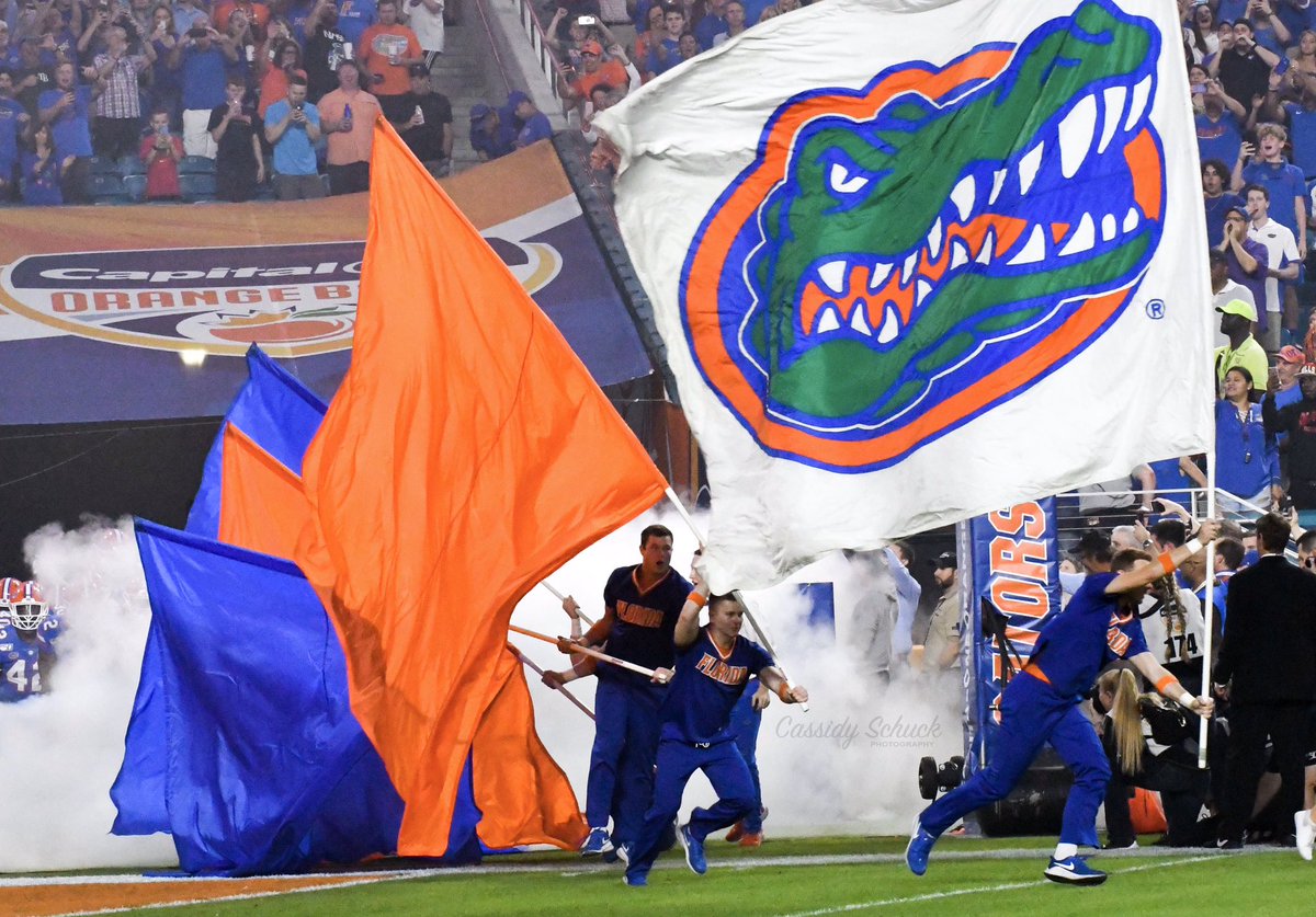 “Bring’em out, Bring’em out!”
It’s game time and the <a href="/UVAFootball/">Virginia Football</a> and <a href="/GatorsFB/">Florida Gators Football</a> get ready to take the field at the 2019 Capital One <a href="/OrangeBowl/">Capital One Orange Bowl</a>. 
#CapitalOneOrangeBowl 
#GoHoos     #GoGators 

•photos by <a href="/Cassidy_Schuck/">Cassidy</a>