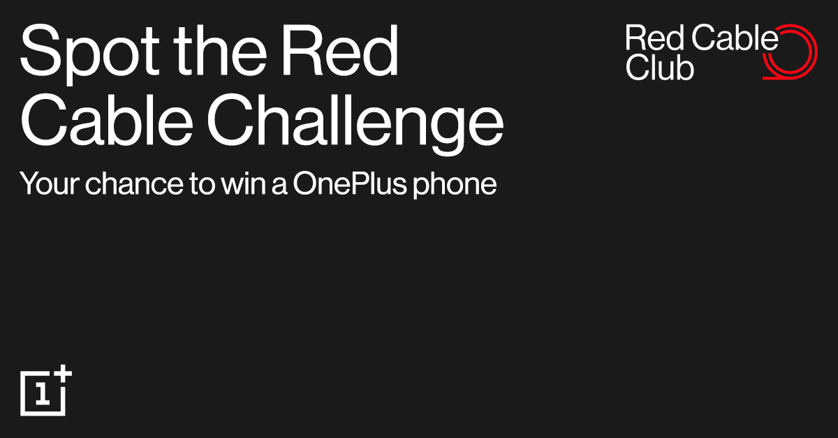OnePlus_IN's tweet image. Miss it and you’ll regret it. Take part in Spot the Red Cable Challenge and you could win a OnePlus Phone. Here's how:
➡️ Spot as many OnePlus Red Cables as you can and capture them in 1 picture.
➡️ Upload it as a post on your social media handle, use #RedCableClub and tag us.