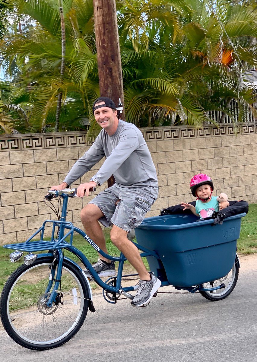 madsencycles's tweet image. “Here are a few pics from our maiden voyage. 
BTW: I’ve travelled a lot with bikes (lots of triathlons and ironmans) and the way you guys packed this bike was excellent. Bravo!” — Troy Keipper, Kailua, Hawaii #cargobike #madsencycles