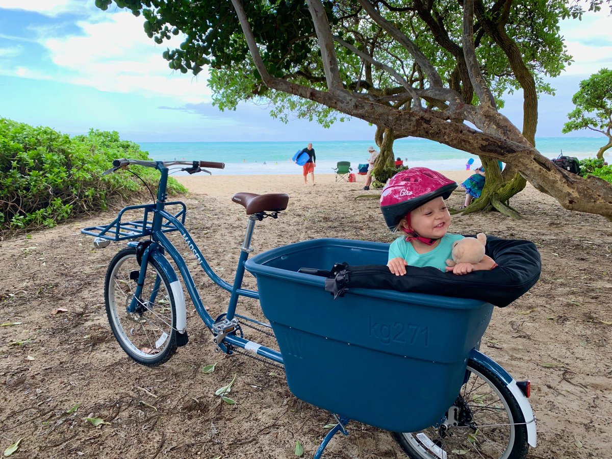 madsencycles's tweet image. “Here are a few pics from our maiden voyage. 
BTW: I’ve travelled a lot with bikes (lots of triathlons and ironmans) and the way you guys packed this bike was excellent. Bravo!” — Troy Keipper, Kailua, Hawaii #cargobike #madsencycles