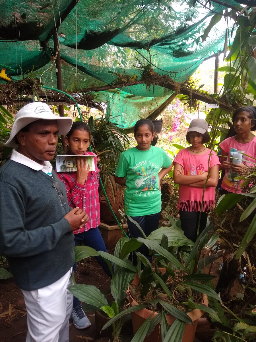 SaveRCauvery's tweet photo. 'Back to our Roots' Children's camp in collaboration with The College of Forestry, Ponnampet. A session on the local orchids that thrive in this area, locally called Seethe Poov. Session by Dr. Jadegouda. https://t.co/0dLEEE3t0E