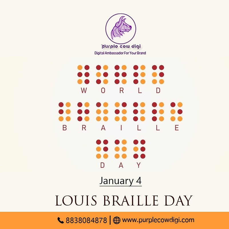 PurpleCowDigi's tweet photo. #WorldBrailleDay
Saluting the legend, Louis Braille for his invention of the language Braille. Accessibility and independence for visually impaired exist just because of him. #abilitiesbeyonddisabilities #BrailleDay #braille #bareillyfeed #bareillybloggers #phoenixbareilly https://t.co/TQYU0Msel1