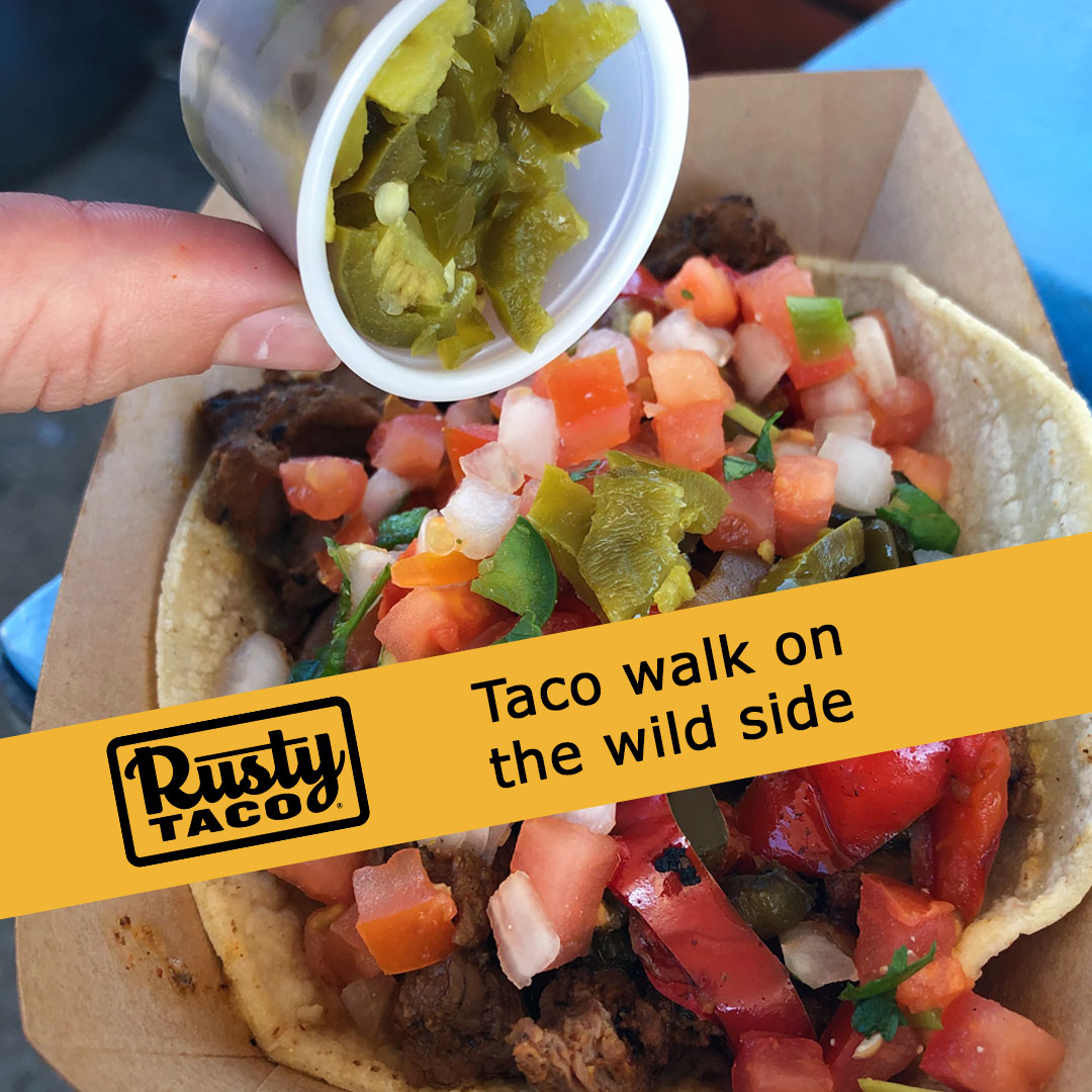 RustyTaco_MN's tweet photo. You'll go wild over our delicious handmade tacos! https://t.co/BXmn7UGiu8