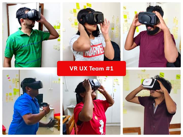 designerrs_acad's tweet image. #Design4VR 
Kudos to the first team of designers on finishing "Designing for Virtual Reality" Training Program in Bangalore where they worked on Re-Imagining a property buying experience in Virtual Reality🙂

Register here: tiny.cc/UX4VR