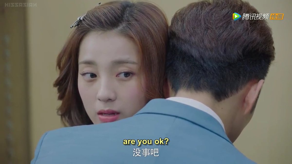 Broken fang  want her warm hug  he knows where's his comfort zone.  #MyGirlFriendIsAnAlien From the whole series I picked this scene as my favorite  it's short it's touching it's deep  only iss show ke viewers can understand.