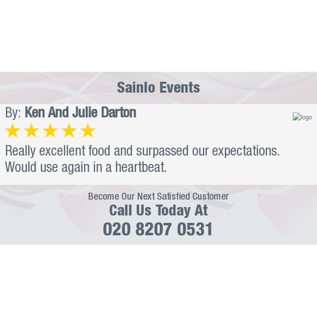5 Star: Ken a. "Really excellent food and surpassed our expectations. Would use again in a heartbeat." bit.ly/2LAvn5u