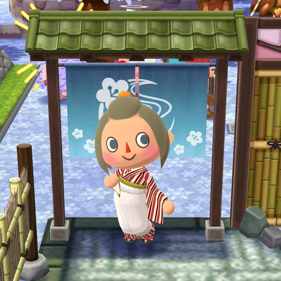 ポケ森 やすらぎ温泉ののれんがすごすぎて話題に その理由とは ポケ森攻略ガイド