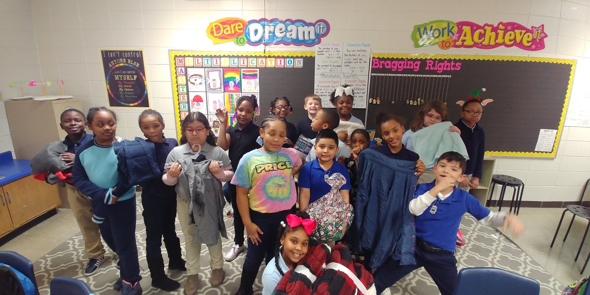 It feels good to give back! Third grade <a href="/PriceOwls/">Price Elementary</a> showing the donations received to give to the homeless population! #thepriceway