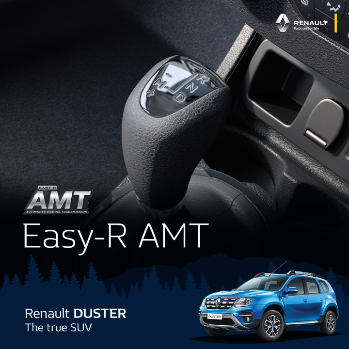 RenaultIndia's tweet photo. Enjoy effortless driving. The #RenaultDUSTER comes with India’s first 6-speed Easy-R AMT, which delivers a comfortable drive and superior mileage. #NowEvenBOLDER
Know more: https://t.co/WejfY1k9T0 https://t.co/AKsZePU6f1