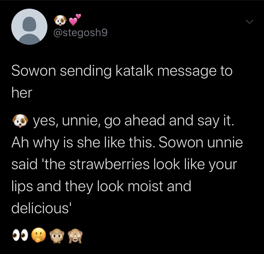 blondesowon's tweet photo. sowon has been acting a little fruity lately 😗 https://t.co/euQ9WCS7kT