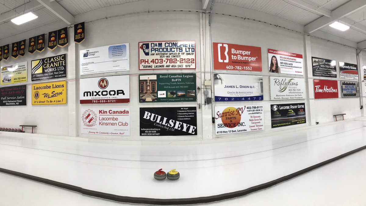 MarkDeschiffart's tweet image. It’s no secret our family has a curling addiction! 🥌 It makes sense we join the sponsor side of things! We became wall board sponsors @CurlLacombe &amp;amp; @CentrePonoka this season &amp;amp; also became a sheet sponsor in Ponoka. #ponoka #lacombe #curling #bullseyecontracting #renovations