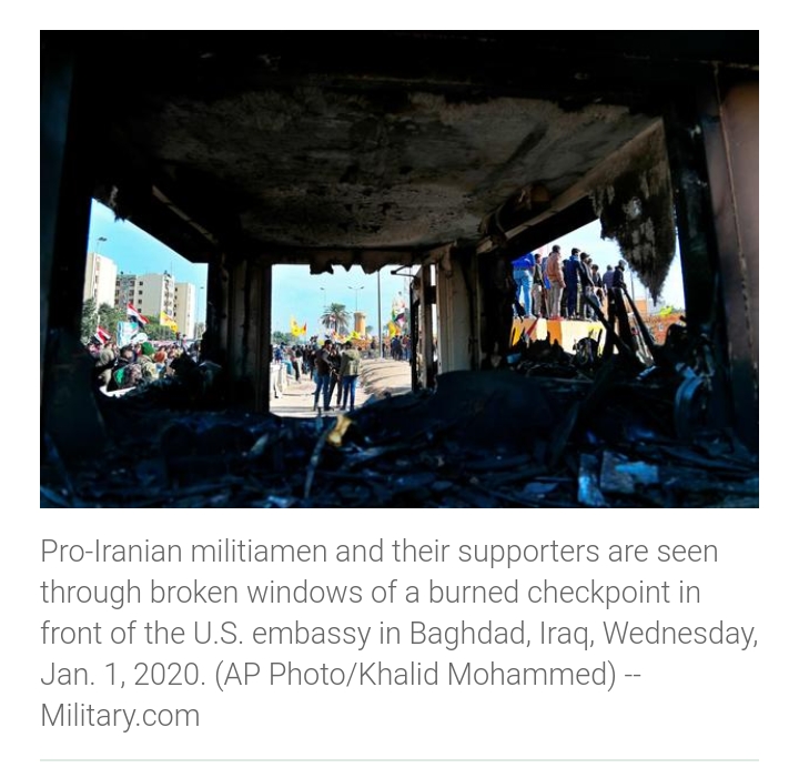 Pics military.com. Our embassy US territory. Attacked and response given. Never again .. no hostages as in iranian hostages back in the 70s .No killing our citizens like Benghazies. Thank God for the balls and the action and thank God for our military