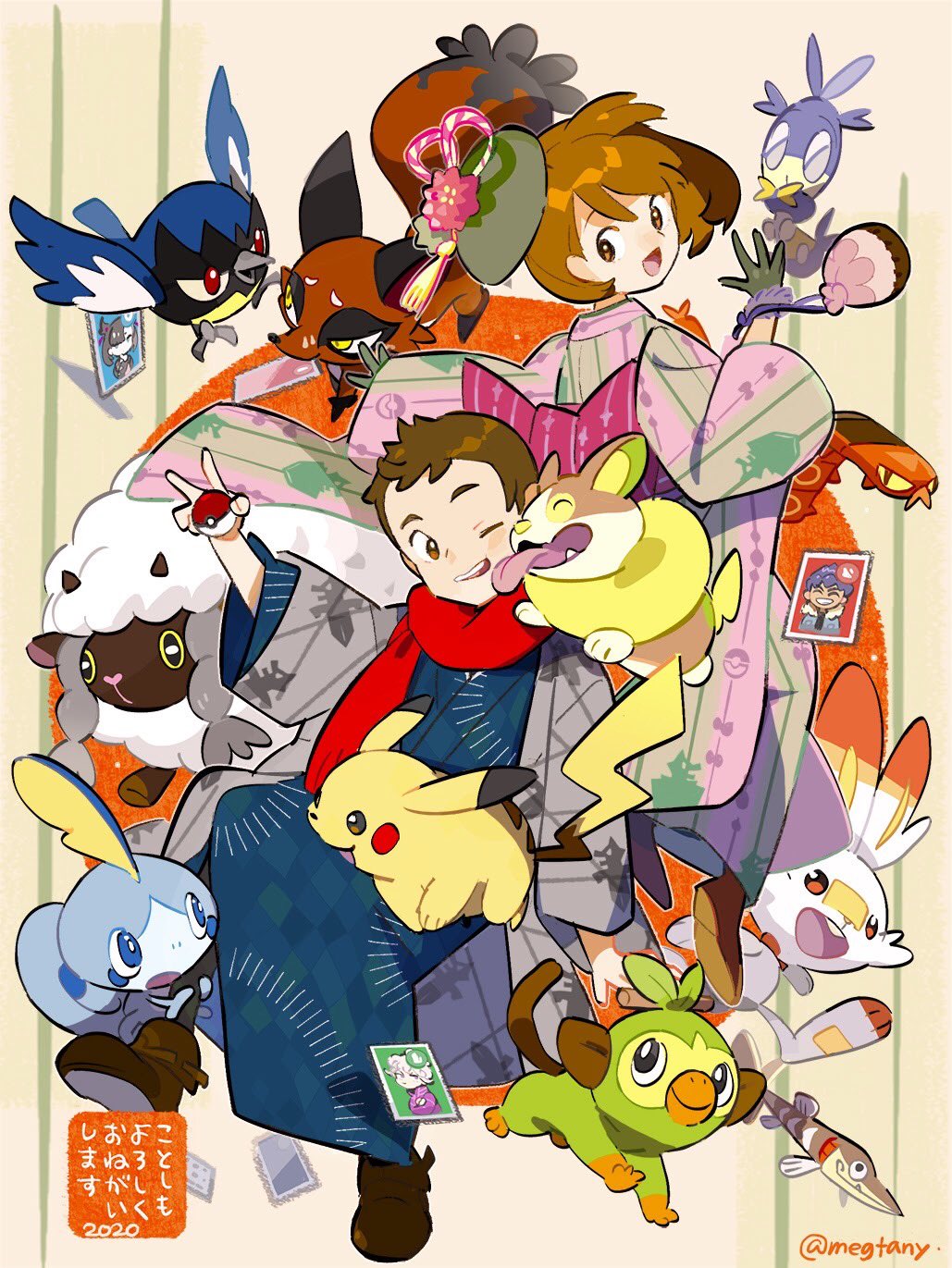 水谷恵 描き初めファンアート 年もポケモンといっぱい遊べる楽しい年になりますように T Co Nlbdrv1bjv Twitter