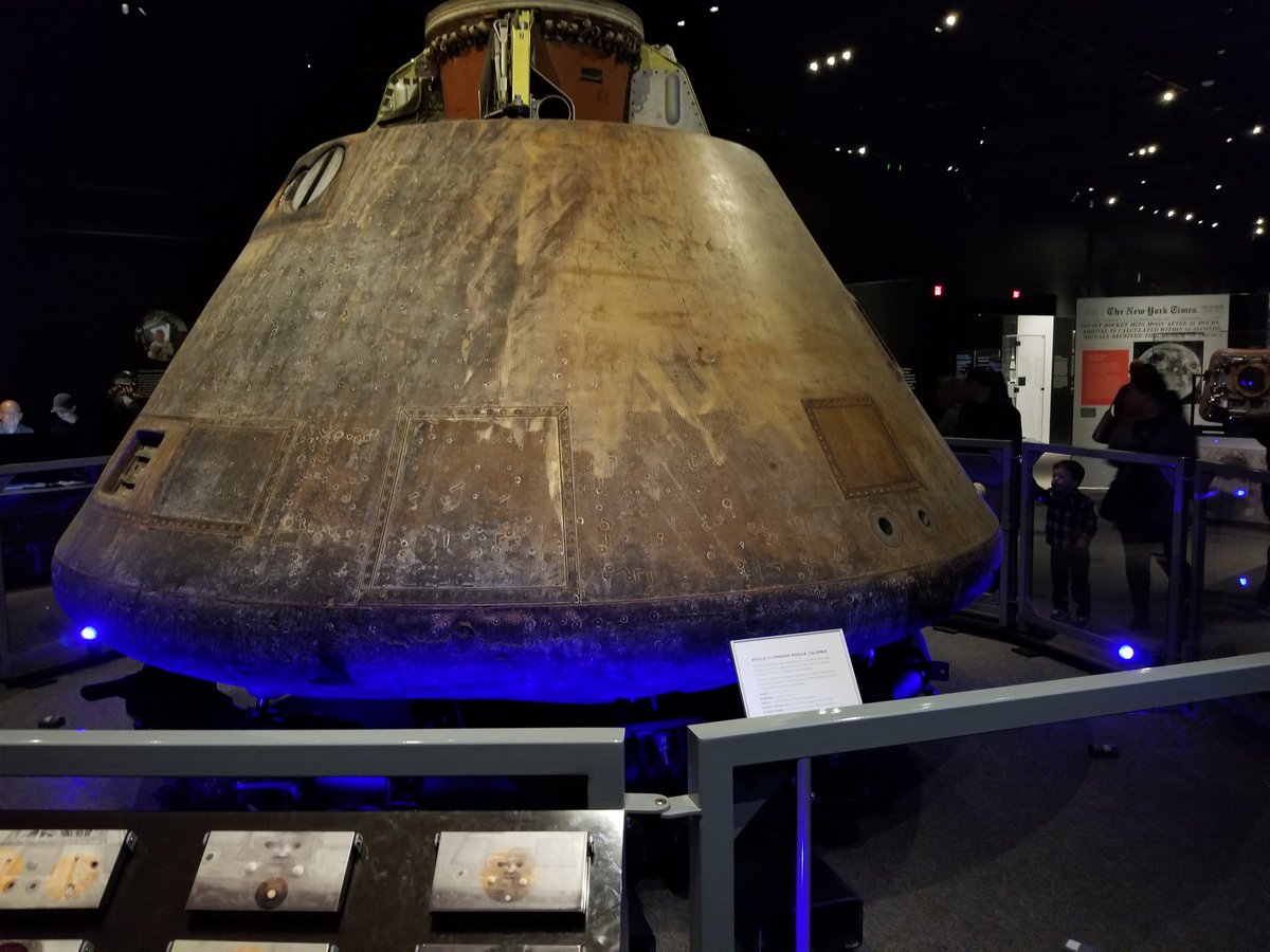 MattRSchaefer's tweet photo. Saw #Apollo11 exhibit @ #CincinnatiMuseumCenter 1/2/20 #apollo50th Here's #commandmodule #Columbia I watched #apollofilm @#Omnimax a GREAT DAY! https://t.co/62naiKAKGg