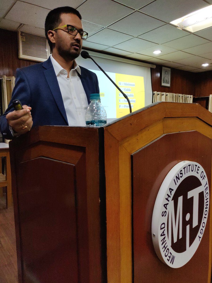 gdgkolkata's tweet photo. "Let's Build but what?
Product!" 
- @raveesh_me

He started his session with great enthusiasm. YOUR MVVP 🎉
#LetsBuild #LetsBuildKol #ExploreML
@GoogleDevsIN @googledevs @WTMKolkata https://t.co/6EUwMwoJ9q