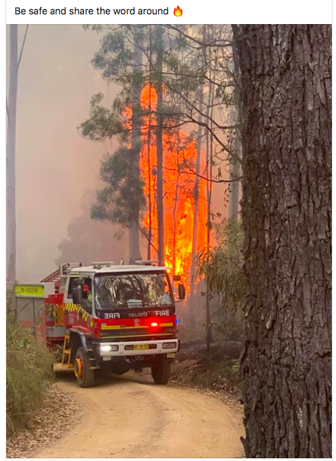 A message from firefighters